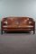 Leather Sofa Finished with Black Piping, Image 1