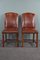 Leather Dining Room Chairs, Set of 2 3