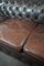 Braunes Vintage Chesterfield Sofa 8