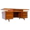 Bureau en Noyer et Verre attribué à Silvio Cavatorta, Italie, 1950s 1