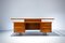 Writing Desk in Walnut and Glass attributed to Silvio Cavatorta, Italy, 1950s, Image 4