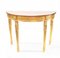 Adams Console Table with Gilt Base Demi Lune Inlay 1