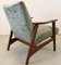 Mid-Century Upholstered Teak Armchair 10