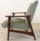 Mid-Century Upholstered Teak Armchair 6