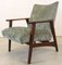 Mid-Century Upholstered Teak Armchair 4