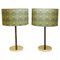 Mid-Century Brass & Leather Table Lamps attributed to J. T. Kalmar for Kalmar, Austria, 1960s, Set of 2, Image 1