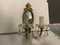 Vintage Bronze Mirrored Crystal Sconces, 1950s, Set of 2, Image 3