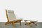 Sillas de playa AP71 con reposapiés de Hans Wegner para AP Stolen, Dinamarca, 1968. Juego de 5, Imagen 14