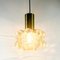 Mid-Century Modern Amber Bubble Glass Pendant Light by Helena Tynell for Limburg, Germany, 1960s, Image 7