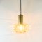 Mid-Century Modern Amber Bubble Glass Pendant Light by Helena Tynell for Limburg, Germany, 1960s 5