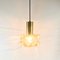 Mid-Century Modern Amber Bubble Glass Pendant Light by Helena Tynell for Limburg, Germany, 1960s 6