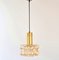 Mid-Century Modern Amber Bubble Glass Pendant Light by Helena Tynell for Limburg, Germany, 1960s 1