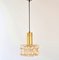 Mid-Century Modern Amber Bubble Glass Pendant Light by Helena Tynell for Limburg, Germany, 1960s, Image 1