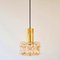 Mid-Century Modern Amber Bubble Glass Pendant Light by Helena Tynell for Limburg, Germany, 1960s 3