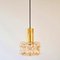 Mid-Century Modern Amber Bubble Glass Pendant Light by Helena Tynell for Limburg, Germany, 1960s, Image 3