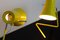 Lampade da tavolo gialle di Josef Hurka per Drupol, anni '60, set di 2, Immagine 4