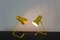 Lámparas de mesa amarillas de Josef Hurka para Drupol, años 60. Juego de 2, Imagen 8