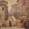 A. Corsetti, View of Venice, 1950, Watercolor, Framed 10