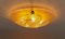 Lámpara de techo Hollywood Regency de vidrio burbuja de Hillebrand, Alemania, años 60, Imagen 7