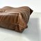 Togo Ottoman in Dark Brown Leather by Michel Ducaroy for Ligne Roset, France, 1970s, Image 3