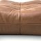 Togo Ottoman in Dark Brown Leather by Michel Ducaroy for Ligne Roset, France, 1970s 5