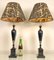 Vintage Turned Wood Table Lamps, 1950s, Set of 2, Image 3