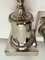 Large Chromed Brass Silver-Color Table Lamps, 1980s, Set of 2, Image 12