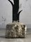 Brutalist Iron & Stone Floor Lamp Sculpture, France, 1970s, Image 4