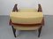 Vintage Teak Armchair with Yellow Upholstery, 1960s 11