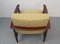 Vintage Teak Armchair with Yellow Upholstery, 1960s, Image 11