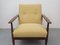 Vintage Teak Armchair with Yellow Upholstery, 1960s 8