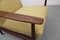 Vintage Teak Armchair with Yellow Upholstery, 1960s 7