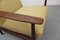 Vintage Teak Armchair with Yellow Upholstery, 1960s, Image 7