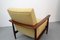 Vintage Teak Armchair with Yellow Upholstery, 1960s, Image 4