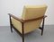 Vintage Teak Armchair with Yellow Upholstery, 1960s 9