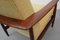Vintage Teak Armchair with Yellow Upholstery, 1960s, Image 5