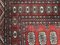Tappeto in lana rosso acceso, anni '50, Immagine 3