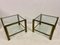Two Tier Brass Side Tables, 1980s, Set of 2 3