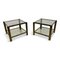 Two Tier Brass Side Tables, 1980s, Set of 2, Image 1