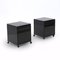 Black Bedside Tables by Simon Fussel for Kartell, 1970s, Set of 2 5