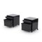 Black Bedside Tables by Simon Fussel for Kartell, 1970s, Set of 2 3
