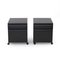 Black Bedside Tables by Simon Fussel for Kartell, 1970s, Set of 2 2