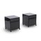 Black Bedside Tables by Simon Fussel for Kartell, 1970s, Set of 2 1