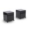 Black Bedside Tables by Simon Fussel for Kartell, 1970s, Set of 2, Image 1