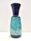 Vaso postmoderno in ceramica blu e verde acqua nello stile di Bitossi, anni '60, Immagine 1