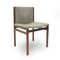 Esszimmerstühle aus Holz & grünem Alcantara von Tito Agnoli für La Linea, 1960er, 4 . Set 10