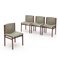Dining Chairs in Wood and Green Alcantara by Tito Agnoli for La Linea, 1960s, Set of 4, Image 6