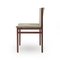 Dining Chairs in Wood and Green Alcantara by Tito Agnoli for La Linea, 1960s, Set of 4 9