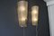 Textured Smoked Murano Glass Sconces with Little Black Glass Pearls, 2000s, Set of 2 2