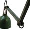Industrielle Vintage Maschinist Work Wandlampe aus grünem Metall mit 4 Armen von Dugdills, UK 5